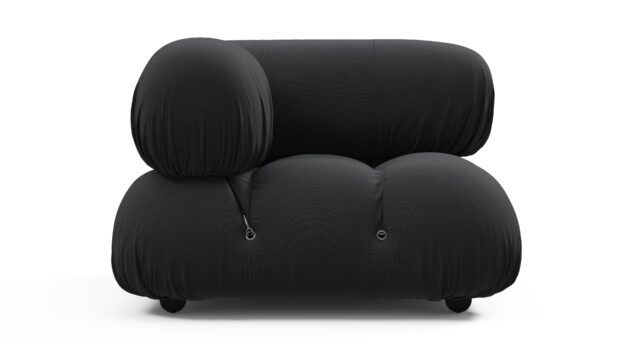 The Bellini Outdoor – ブラック・パフォーマンス・ウィーブ（屋外用）, 左コーナー