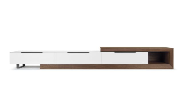 The Cella – ホワイトとウォールナット, メディアコンソール