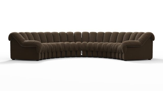 The DS 600 – ダストレスドブラウンヴィーガンレザー, 大型セクショナル