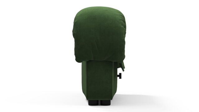 The DS 600 – タラゴン ヴィーガンスエード, 左端のスツールモジュール