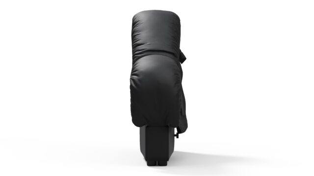 The DS 600 – 黒のヴィーガンレザー, 左端のソファモジュール