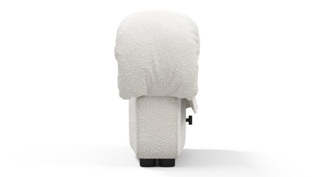 The DS 600 – ホワイトブークレ, 左端のスツールモジュール