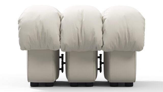 The DS 600 – クリームベジタリアンレザー, オットマン