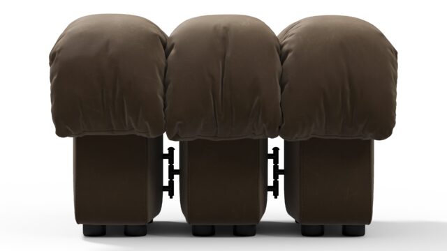 The DS 600 – ダストレスドブラウンヴィーガンレザー, オットマン