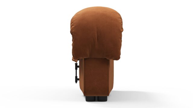 The DS 600 – 焦げたオレンジのヴィーガンスエード, 右エンド・スツール・モジュール