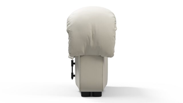 The DS 600 – クリームベジタリアンレザー, 右エンド・スツール・モジュール