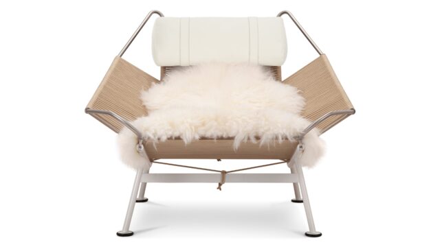 The Halyard – アイボリープレミアムレザー, ラウンジチェア