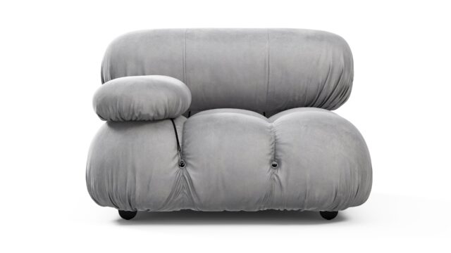 The Bellini – ライトグレーベルベット, 左腕