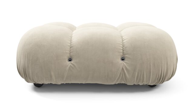 The Bellini – エッグシェルビーガンスエード, オットマン