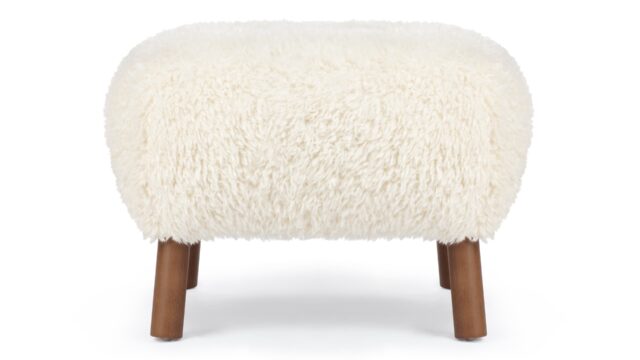 The Petra – ホワイト ロングヘア シャーパ, オットマン