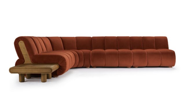 The River – ルセット プラッシュ ベルベット, セクショナル（大きな左コーナー）