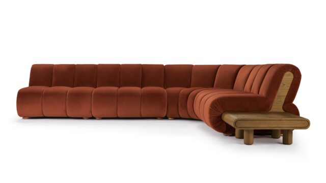 The River – ルセット プラッシュ ベルベット, セクショナル（大型右コーナー）