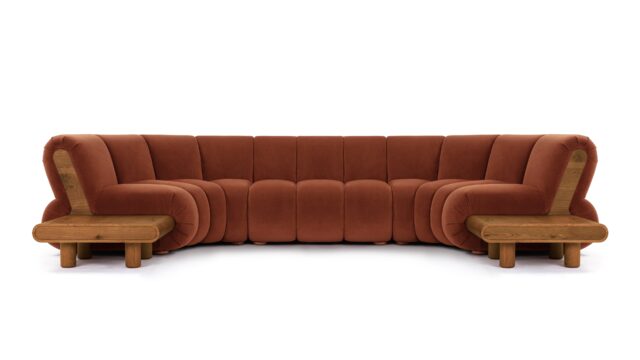 The River – ルセット プラッシュ ベルベット, セクショナル