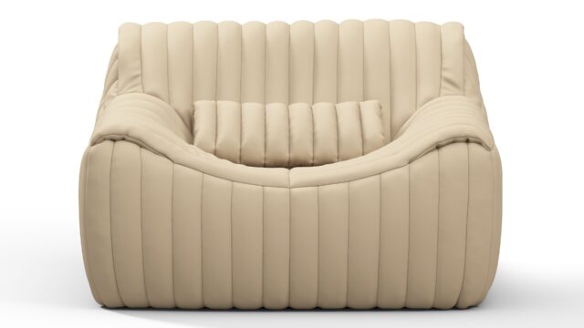 The Sandra – アラバスター・ビーガンレザー, ラウンジチェア