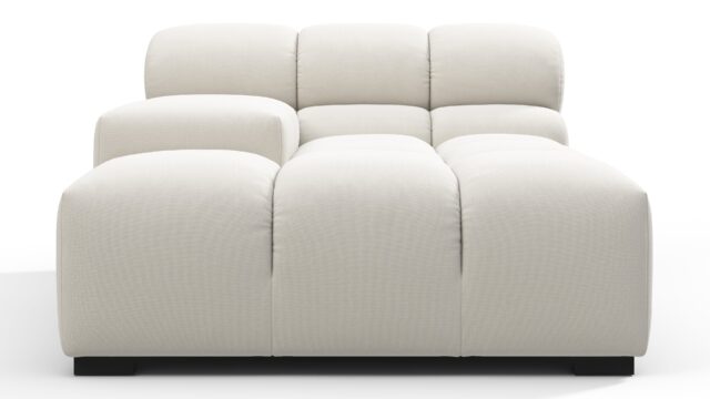 The Tufty – オートミール ブラッシュド ウィーブ, 深い肘掛け（左）