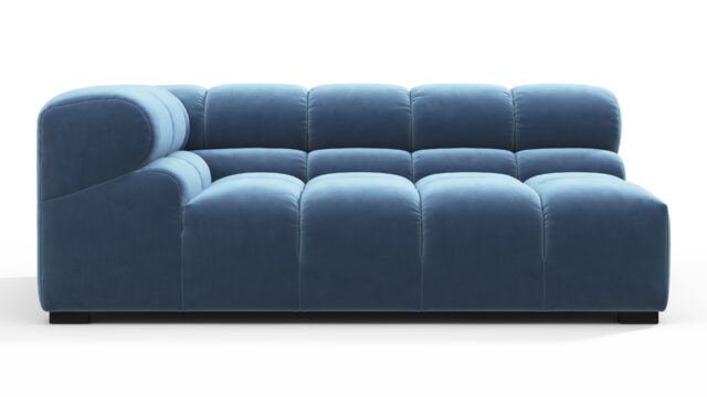 The Tufty – エーゲ海ブルーベルベット, 特大サイズのコーナー(左)