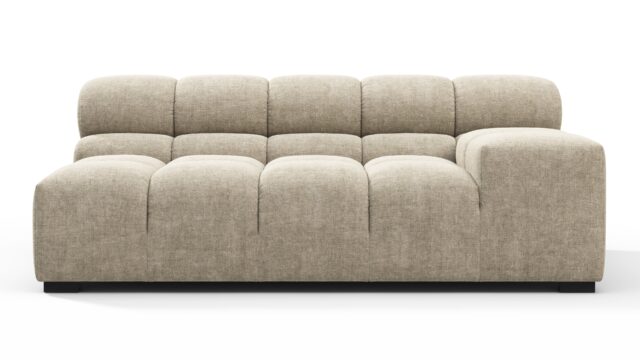 The Tufty – ベージュグレーチェニール, 大きなアームレスト（右）