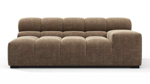 The Tufty – カプチーノブラウンシェニール, 大きなアームレスト（右）