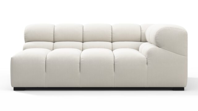 The Tufty – オートミール ブラッシュド ウィーブ, 特大サイズのコーナーソファ（右側）