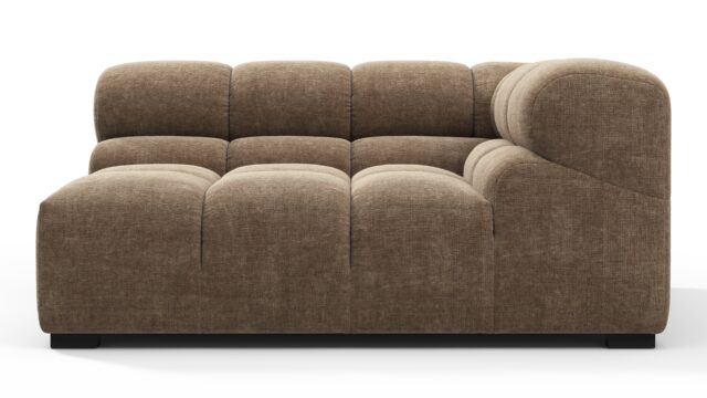 The Tufty – カプチーノブラウンシェニール, 大きなコーナー（右）