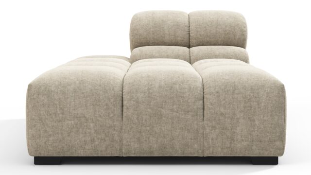 The Tufty – ベージュグレーチェニール, 腕無しシェーズ（左側）