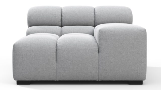 The Tufty – ライトグレーのウール, 肘掛け（右）