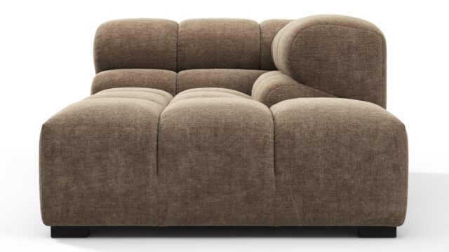 The Tufty – カプチーノブラウンシェニール, コーナーハーフ（右）