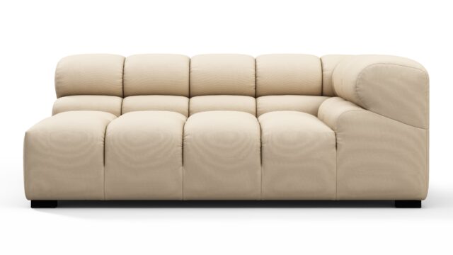 The Tufty Outdoor – ラテ パフォーマンスウィーブ（アウトドア用）, 特大サイズのコーナーソファ（右側）