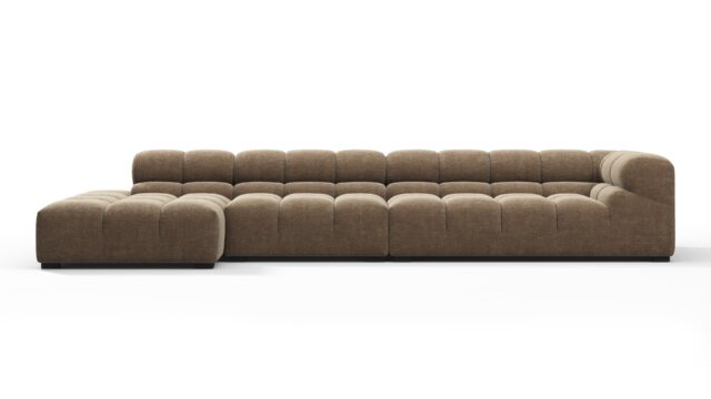 The Tufty – カプチーノブラウンシェニール, large-sectional-left-chaise-sectional