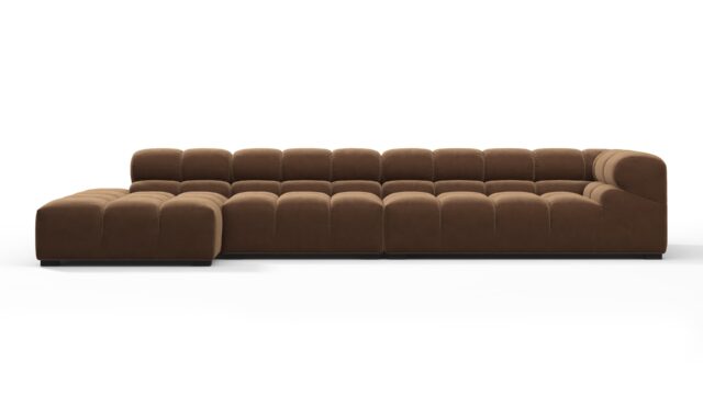 The Tufty – モカベルベット, large-sectional-left-chaise-sectional