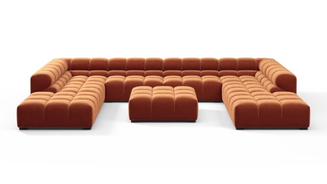 The Tufty – スパイスベルベット, U字型 – セクショナル