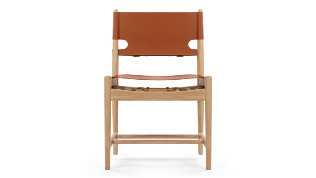 The Aksel – ウィスキーブラウンヴィーガンレザー, サイドチェア