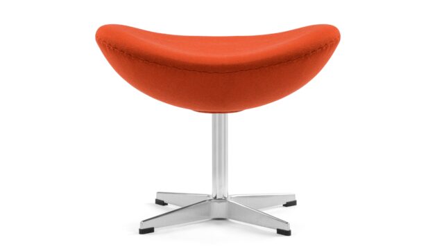 The Arne – 焦げたオレンジ色のウール, オットマン