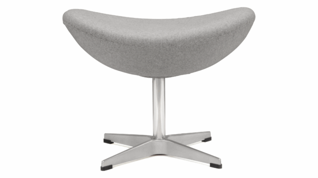 The Arne – ライトグレーのウール, オットマン