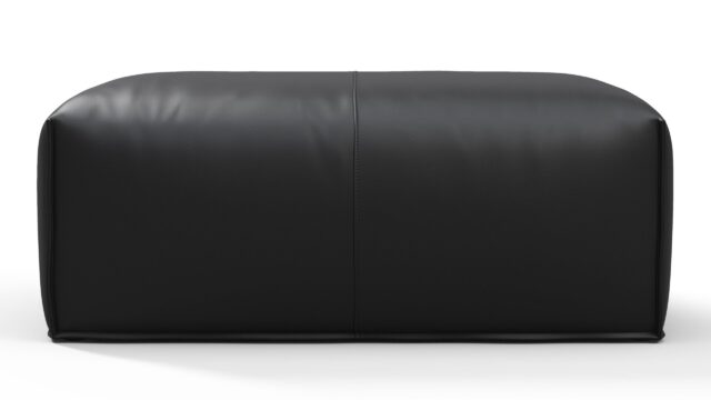 The Bambole – ヴィンテージブラックヴィーガンレザー, オットマン