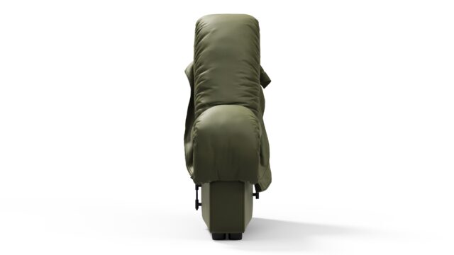 The DS 600 – 深いオリーブ色のビーガンレザー, 中間ソファモジュール