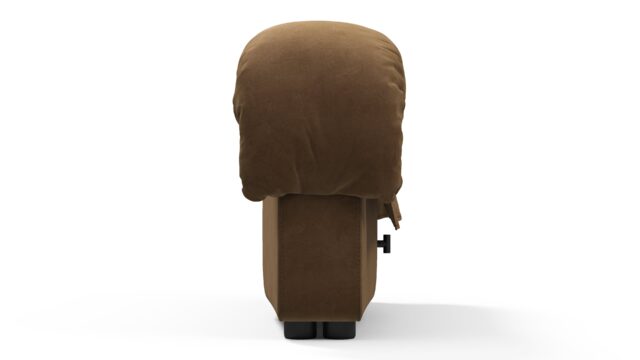 The DS 600 – ブラウンのビーガンスエード, 左端のスツールモジュール