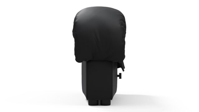 The DS 600 – 黒のヴィーガンレザー, 左端のスツールモジュール