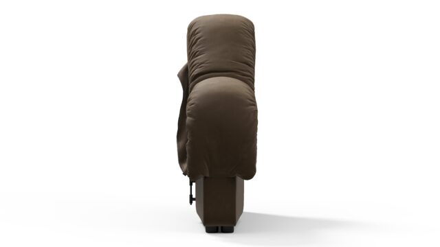 The DS 600 – ダストレスドブラウンヴィーガンレザー, 右端のソファモジュール