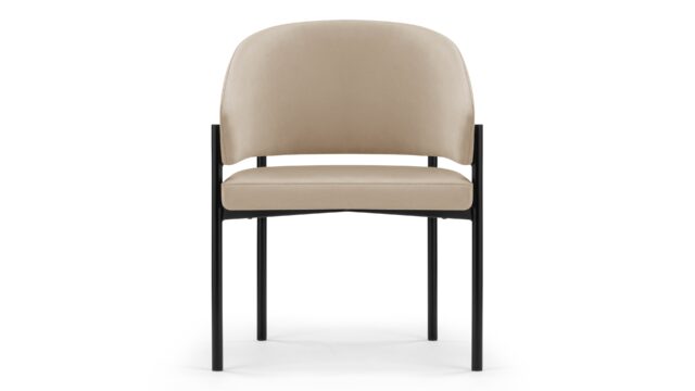 The Esme – ラテヴィーガンスエードとブラック, ダイニングチェア