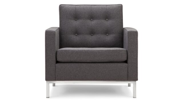 The Florence – ダークグレーのウール, ラウンジチェア