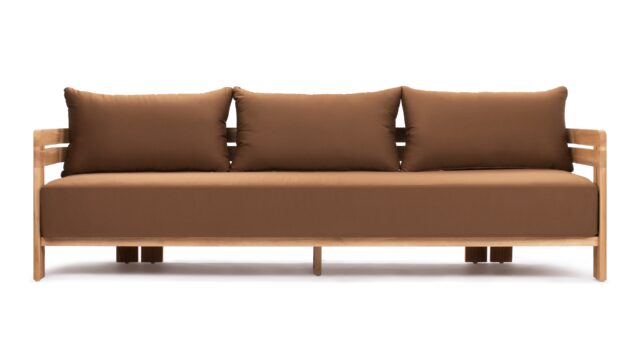 The Lusso – ナチュラルテークとモカクッション, ソファ