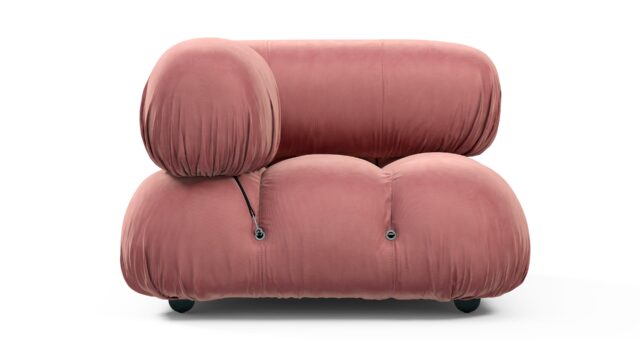 The Bellini – ブラッシュピンクベルベット, 左コーナー