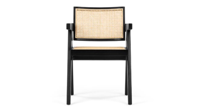 The Jeanneret Armchair – 黒, アームチェア