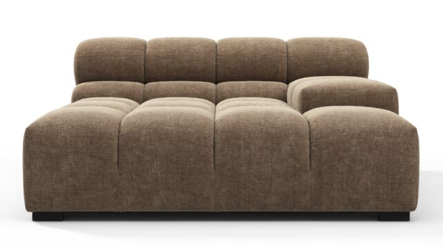 The Tufty – カプチーノブラウンシェニール, ディープラージアームレスト（右）