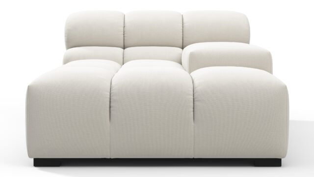 The Tufty – オートミール ブラッシュド ウィーブ, 深い肘掛け（右側）