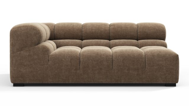 The Tufty – カプチーノブラウンシェニール, 特大サイズのコーナー(左)