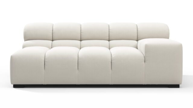 The Tufty – オートミール ブラッシュド ウィーブ, 大きなアームレスト（右）