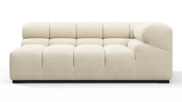 The Tufty – 卵殻ブークレ, 特大サイズのコーナーソファ（右側）