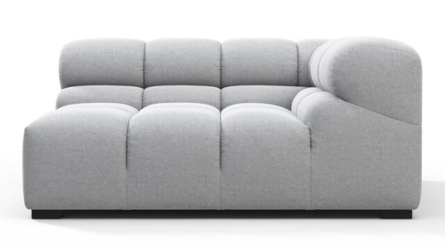 The Tufty – ライトグレーのウール, アームレスト（左）